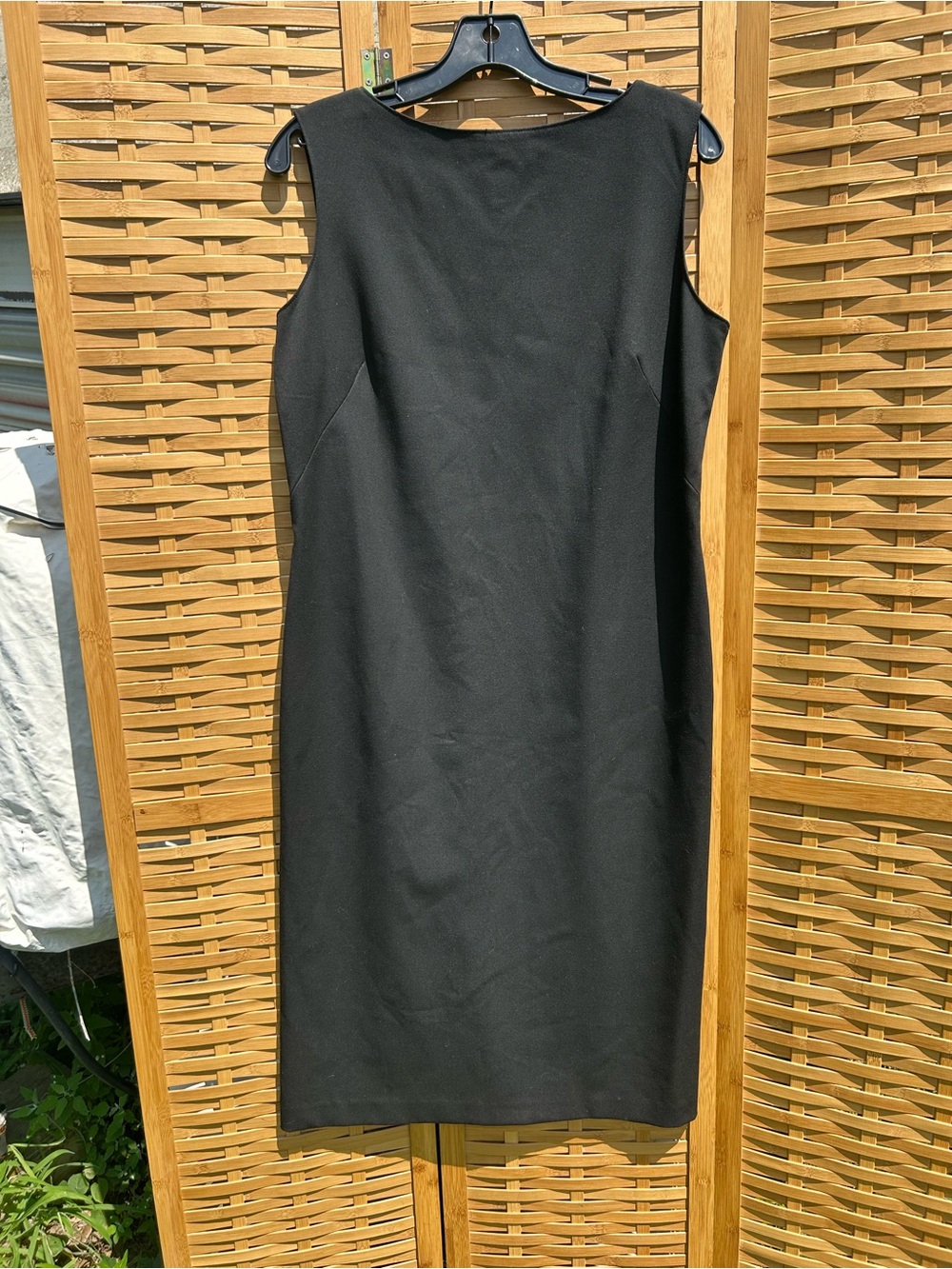 Elegant Black Sleeveless Shift Dress